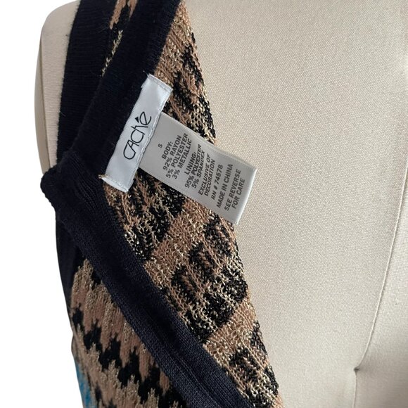 Cache Knit Ruffle Hem Knit Dress - S - Picture 5 of 5